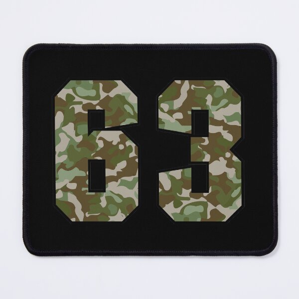 Item preview, Army Camo Number Sixty-three Veteran Lucky Number 63 designed and sold by Urosek.