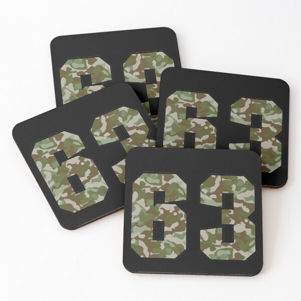 Item preview, Army Camo Number Sixty-three Veteran Lucky Number 63 designed and sold by Urosek.