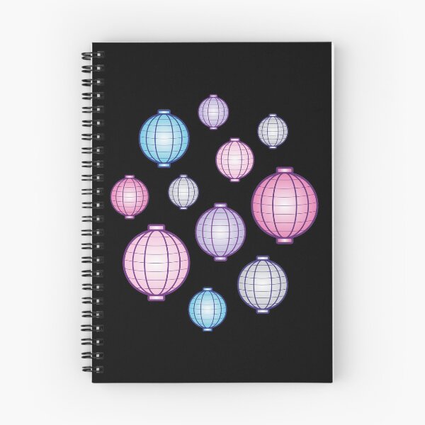 Item preview, Lanterns | Mid Autumn Festival | Blue Pink Purple | Black designed and sold by Wintre2.