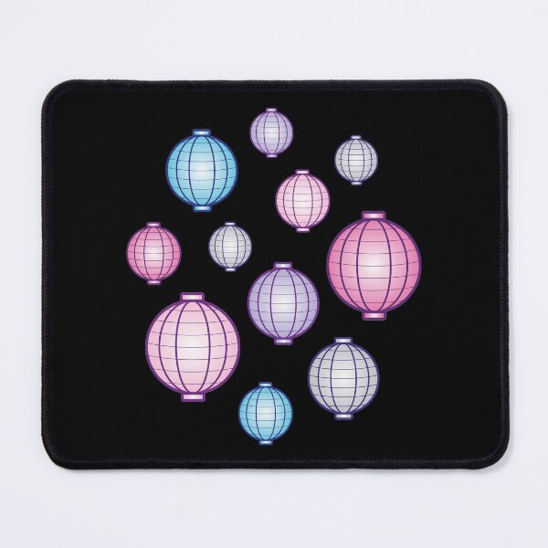 Item preview, Lanterns | Mid Autumn Festival | Blue Pink Purple | Black designed and sold by Wintre2.