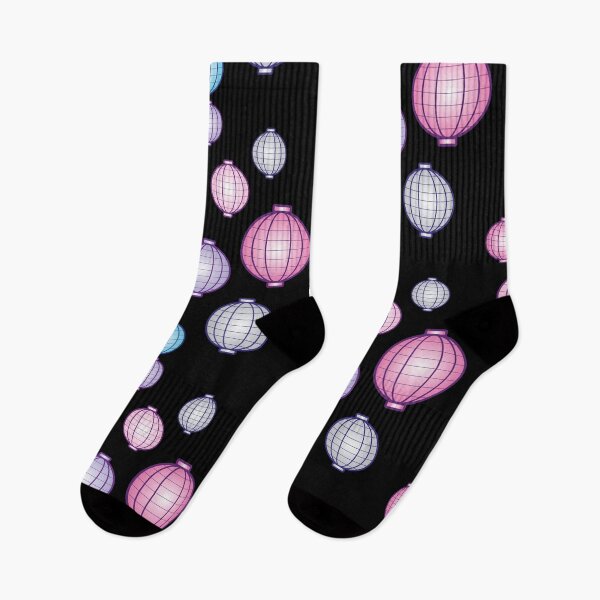 Item preview, Lanterns | Mid Autumn Festival | Blue Pink Purple | Black designed and sold by Wintre2.