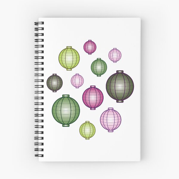 Item preview, Lanterns | Mid Autumn Festival | Pink Green | White designed and sold by Wintre2.