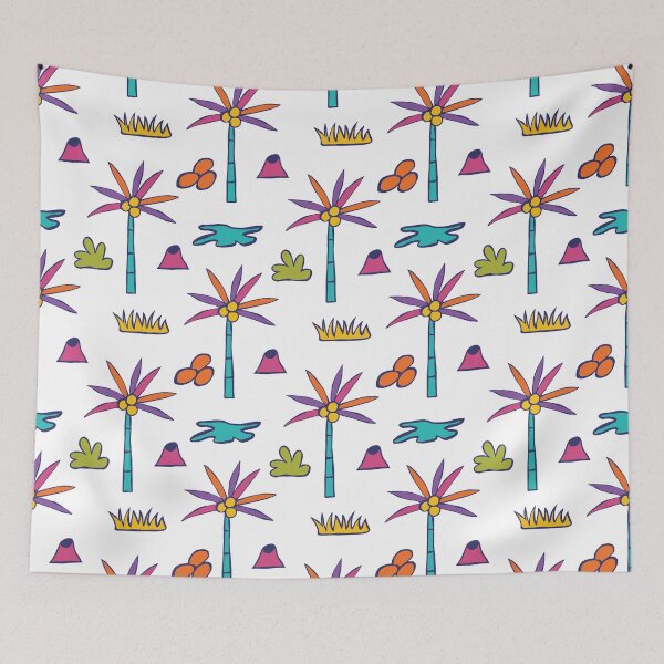 Item preview, AB040-7 Cute African savannah landscape with a palm tree designed and sold by DuckyRubin.