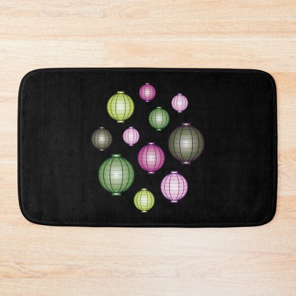 Item preview, Lanterns | Mid Autumn Festival | Pink Green | Black designed and sold by Wintre2.