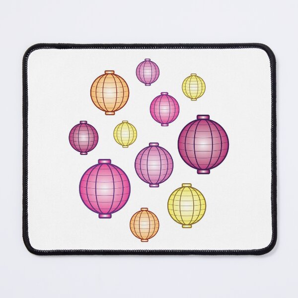 Item preview, Lanterns | Mid Autumn Festival | Pink Orange Yellow | White designed and sold by Wintre2.