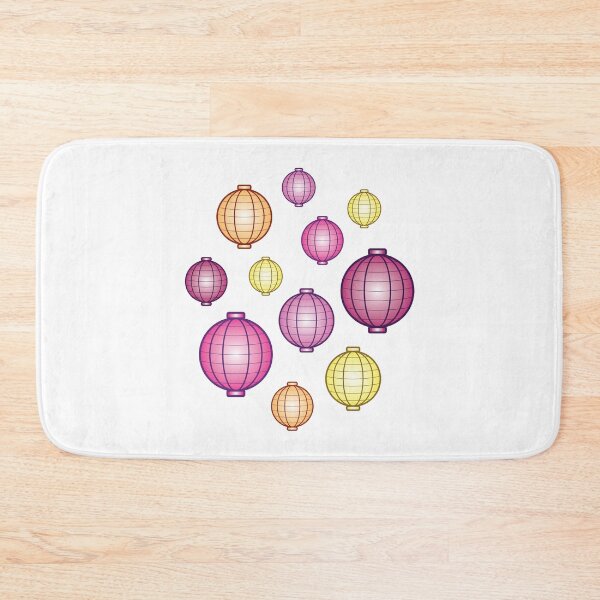 Item preview, Lanterns | Mid Autumn Festival | Pink Orange Yellow | White designed and sold by Wintre2.