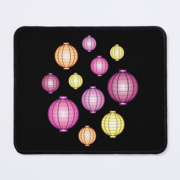 Item preview, Lanterns | Mid Autumn Festival | Pink Orange Yellow | Black designed and sold by Wintre2.