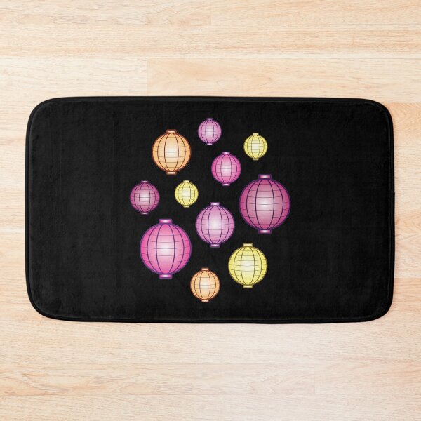 Item preview, Lanterns | Mid Autumn Festival | Pink Orange Yellow | Black designed and sold by Wintre2.