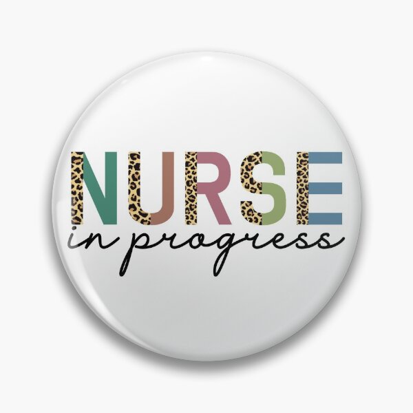 Item preview, Nurse in progress cheetah print typography| Future nurse | Nurse in training | Gifts for Nursing student designed and sold by Violet Treasures.