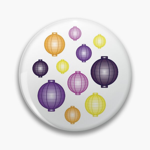 Item preview, Lanterns | Mid Autumn Festival | Purple Orange Yellow | White designed and sold by Wintre2.