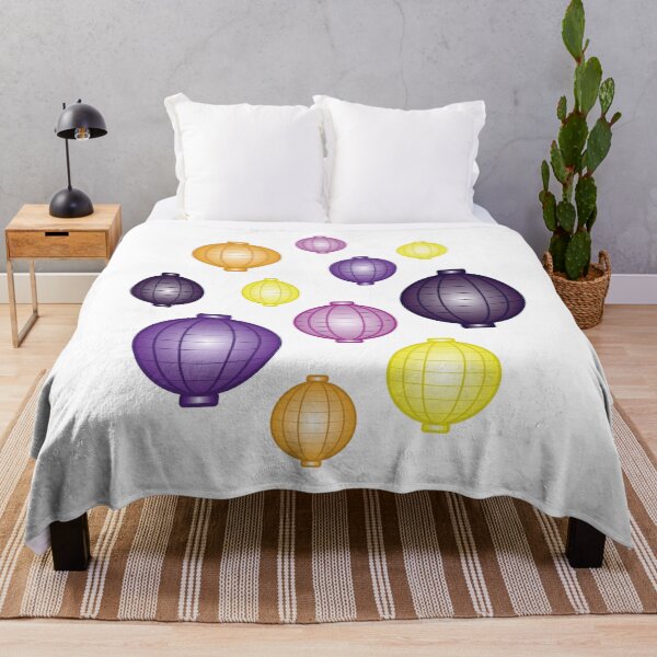 Item preview, Lanterns | Mid Autumn Festival | Purple Orange Yellow | White designed and sold by Wintre2.