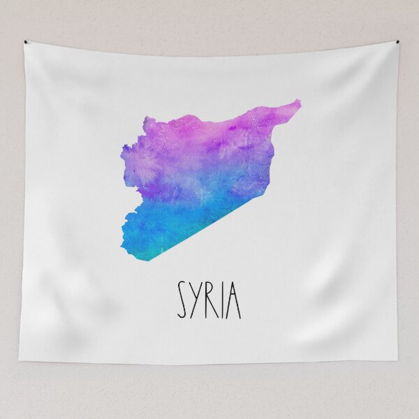 Item preview, Syria Watercolor Map - Syrian designed and sold by MountainD.