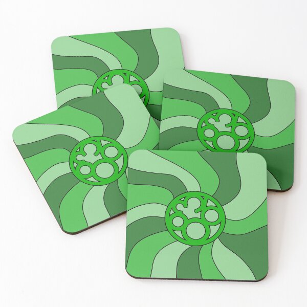 Item preview, Groovy wave 863 design green  designed and sold by YOStudios.