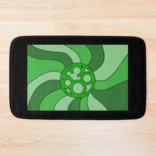 Item preview, Groovy wave 863 design green  designed and sold by YOStudios.