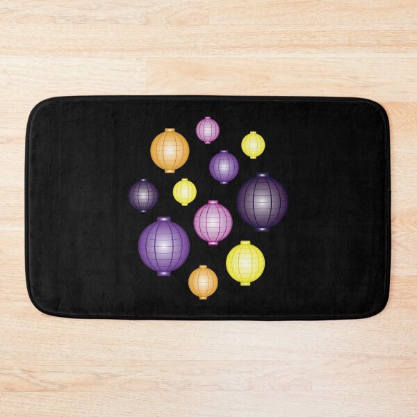 Item preview, Lanterns | Mid Autumn Festival | Purple Orange Yellow | Black designed and sold by Wintre2.