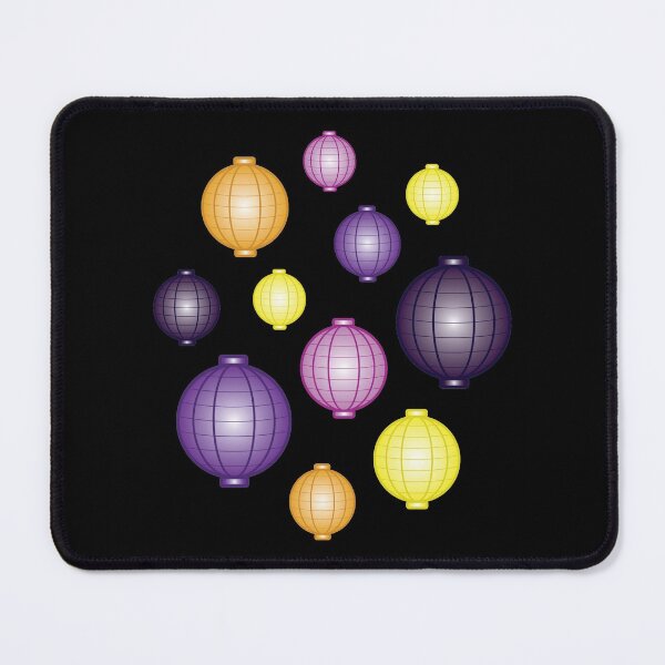 Item preview, Lanterns | Mid Autumn Festival | Purple Orange Yellow | Black designed and sold by Wintre2.