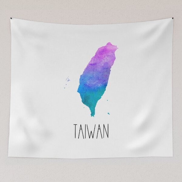 Item preview, Taiwan Watercolor Map - Taiwanese designed and sold by MountainD.