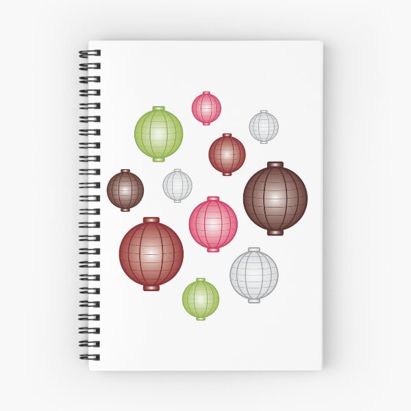 Item preview, Lanterns | Mid Autumn Festival | Maroon Pink Green | White designed and sold by Wintre2.