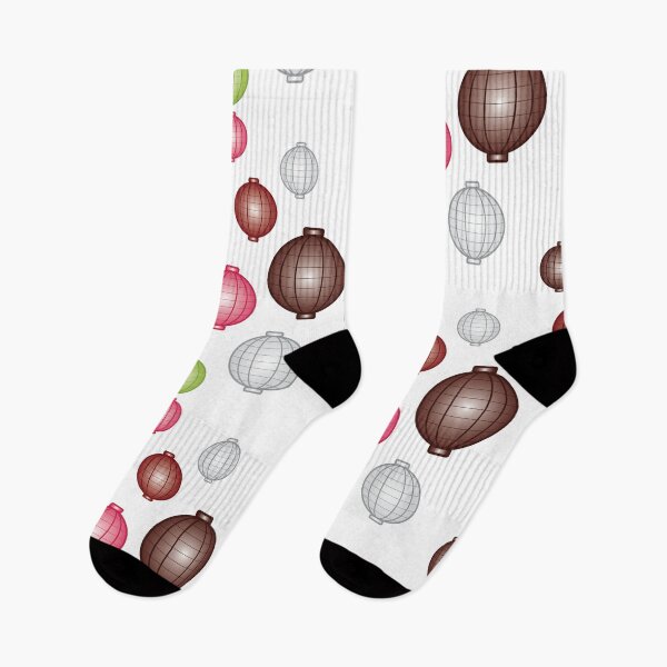 Item preview, Lanterns | Mid Autumn Festival | Maroon Pink Green | White designed and sold by Wintre2.