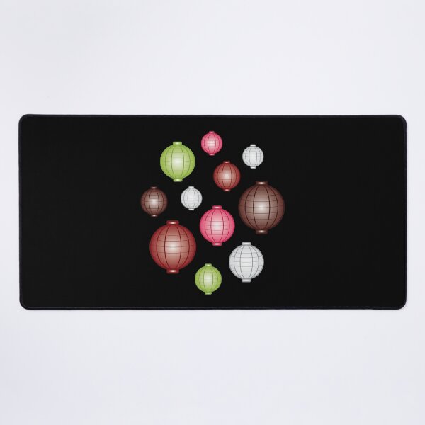 Item preview, Lanterns | Mid Autumn Festival | Maroon Pink Green | Black designed and sold by Wintre2.