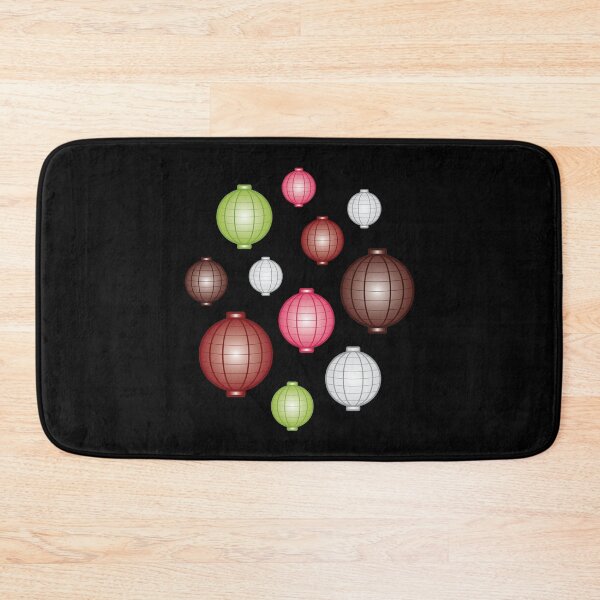 Item preview, Lanterns | Mid Autumn Festival | Maroon Pink Green | Black designed and sold by Wintre2.