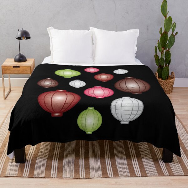 Item preview, Lanterns | Mid Autumn Festival | Maroon Pink Green | Black designed and sold by Wintre2.