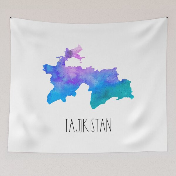 Item preview, Tajikistan Watercolor Map - Tajik designed and sold by MountainD.