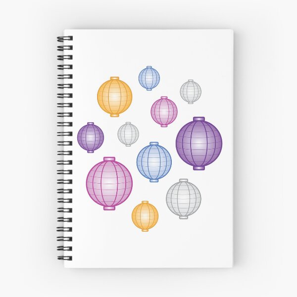 Item preview, Lanterns | Mid Autumn Festival | Purple Blue Orange | White designed and sold by Wintre2.