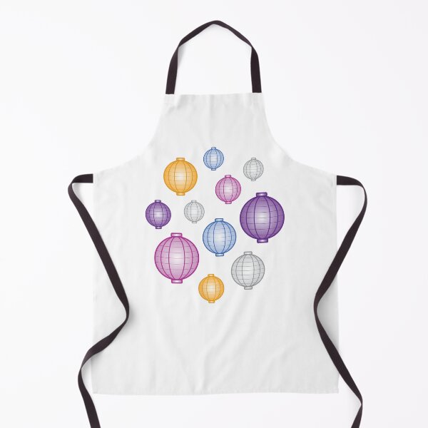Item preview, Lanterns | Mid Autumn Festival | Purple Blue Orange | White designed and sold by Wintre2.
