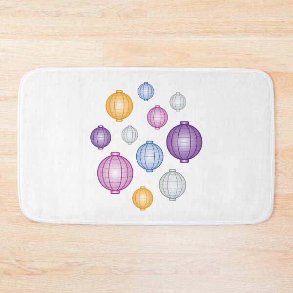 Item preview, Lanterns | Mid Autumn Festival | Purple Blue Orange | White designed and sold by Wintre2.