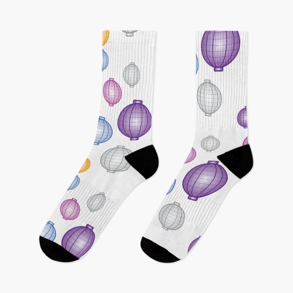 Item preview, Lanterns | Mid Autumn Festival | Purple Blue Orange | White designed and sold by Wintre2.