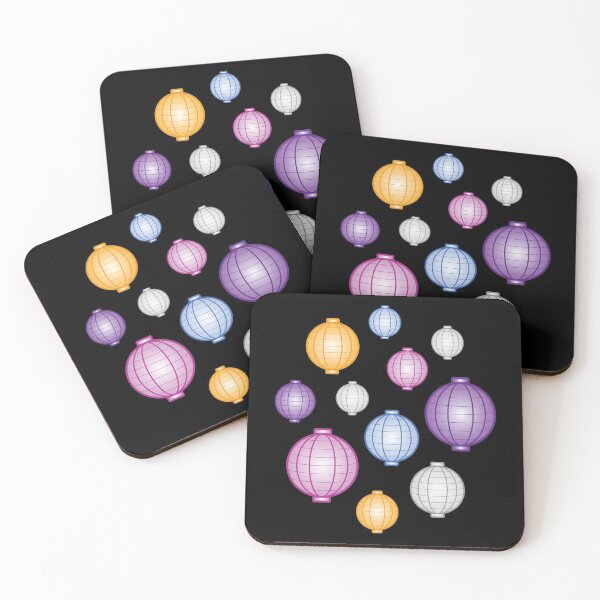 Item preview, Lanterns | Mid Autumn Festival | Purple Blue Orange | Black designed and sold by Wintre2.