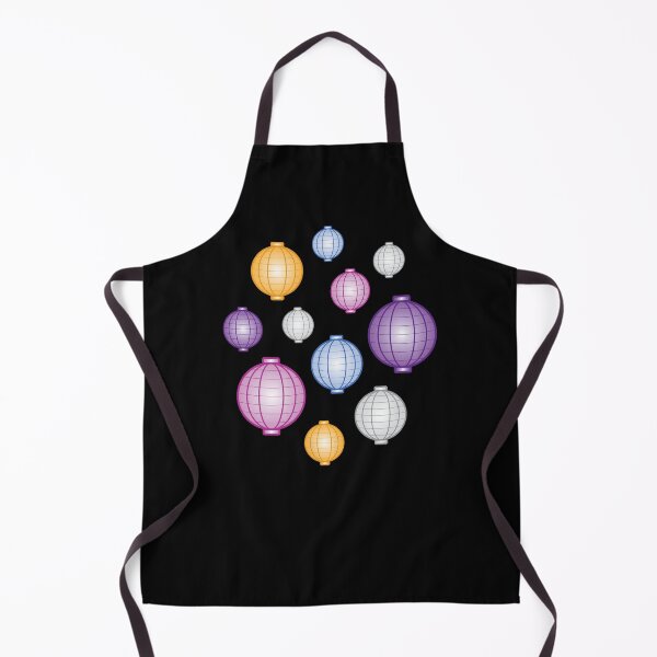 Item preview, Lanterns | Mid Autumn Festival | Purple Blue Orange | Black designed and sold by Wintre2.