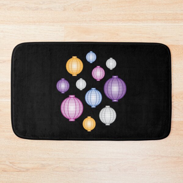 Item preview, Lanterns | Mid Autumn Festival | Purple Blue Orange | Black designed and sold by Wintre2.