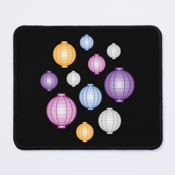 Item preview, Lanterns | Mid Autumn Festival | Purple Blue Orange | Black designed and sold by Wintre2.