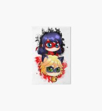 Ladybug and Chat noir vertical Art Board