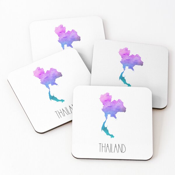 Item preview, Thailand Watercolor Map - Thai designed and sold by MountainD.