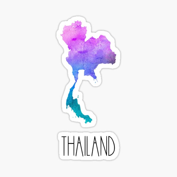 Item preview, Thailand Watercolor Map - Thai designed and sold by MountainD.