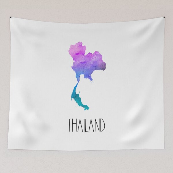 Item preview, Thailand Watercolor Map - Thai designed and sold by MountainD.