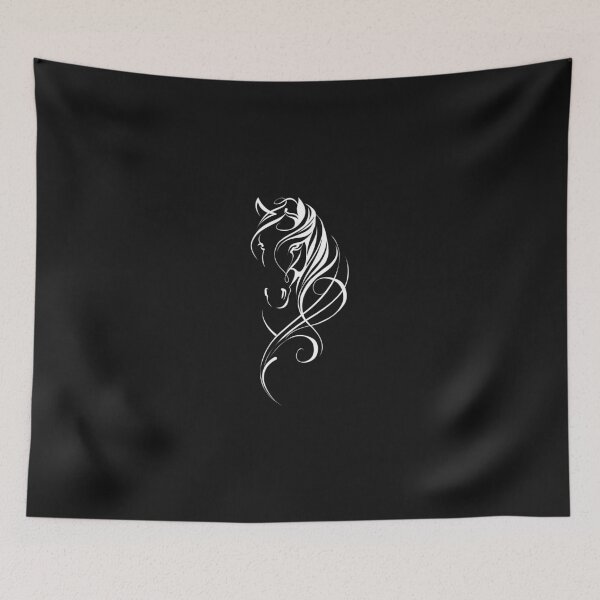 Item preview, Fairytale Horse White Font for Black Design designed and sold by FastTrackPhotog.