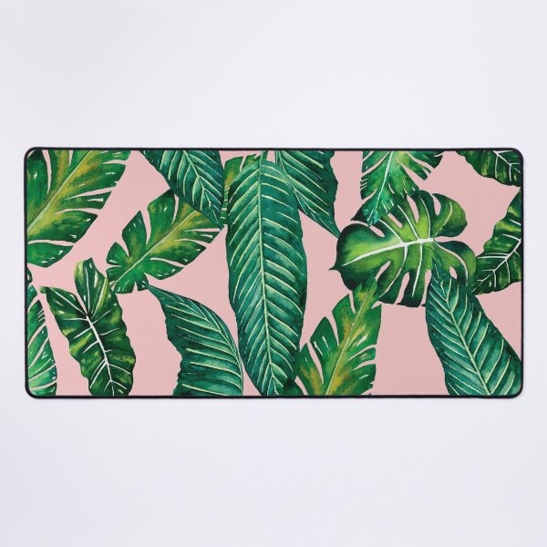 Aperçu de l'œuvre Feuilles de jungle, banane, Monstera Pink II créée et vendue par Wheimay.