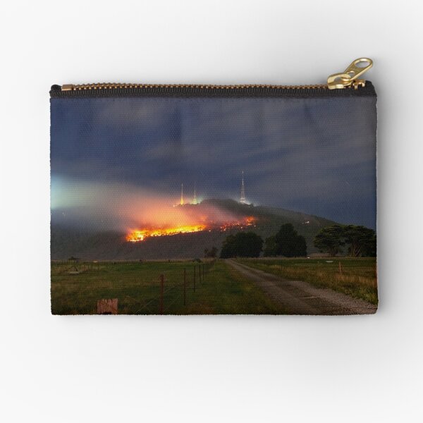 Bush Fires on Mt Dandenong, East Melbourne, Victoria, Australia Zipper Pouch