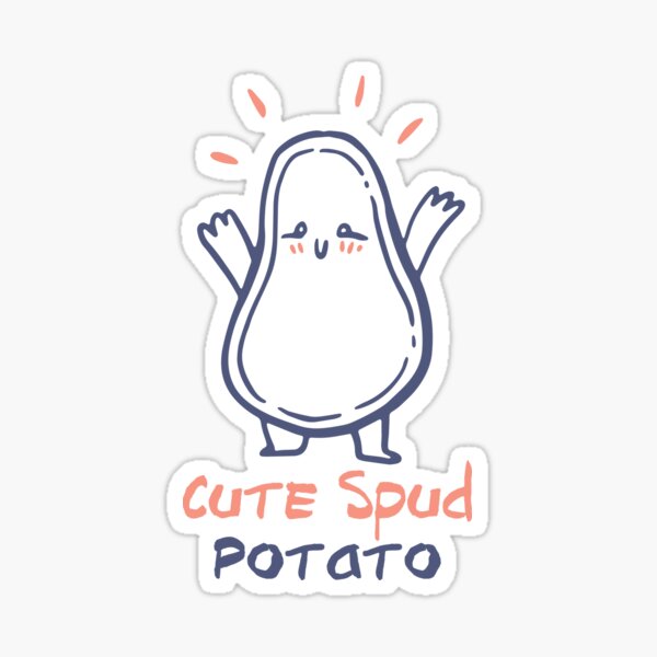 Cute Spud Potato Sticker For Sale By Freeman1314 Redbubble