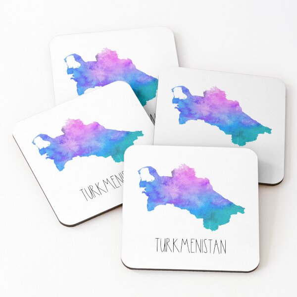 Item preview, Turkmenistan Watercolor Map - Turkmen designed and sold by MountainD.