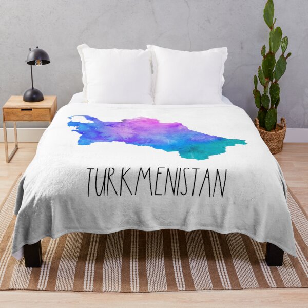 Item preview, Turkmenistan Watercolor Map - Turkmen designed and sold by MountainD.