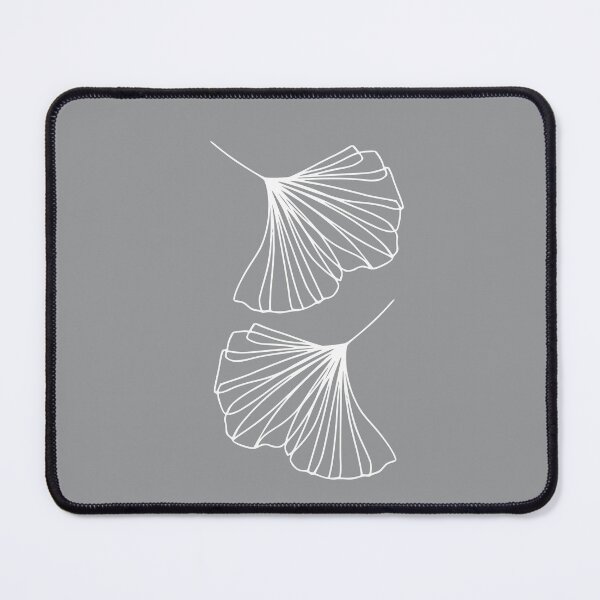 Item preview, Ginkgo Leaves Minimal Line Art Ultimate Gray designed and sold by Wheimay.