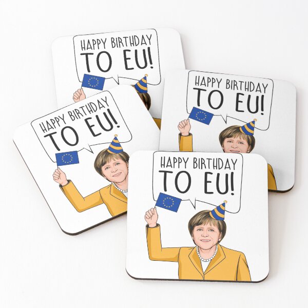 Item preview, Angela Merkel Happy Birthday to EU   designed and sold by SiduGalery.