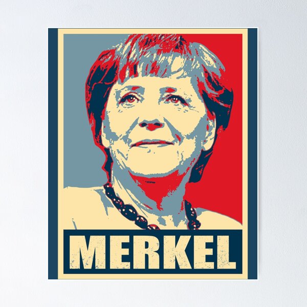 Artikelvorschau, Angela Merkel Hope Design - Bundeskanzler Angela Merkel von Deutschland entworfen und verkauft von SiduGalery.