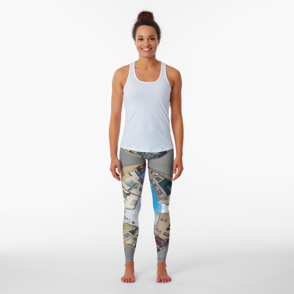 Kilcar Crossroads - Sky in Leggings