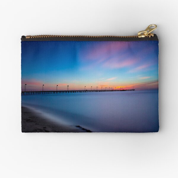 Frankston Pier Sunset Mornington Peninsula Long Exposure 2013 Zipper Pouch